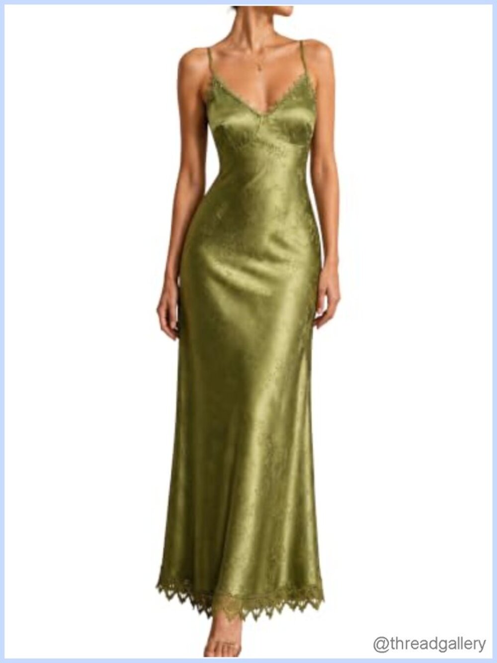 Corset Satin Maxi Dress Lace Back Strap Formal Party